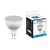 Лампа светодиодная Feron LB-26 MR16 Софит GU5.3 220В 7Вт 560Лм 6500К 50х50мм картинка 